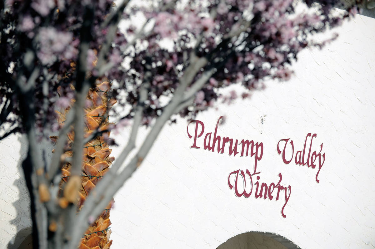 The front entrance at the Pahrump Valley Winery is seen on Wednesday, March 13, 2013. The winer ...