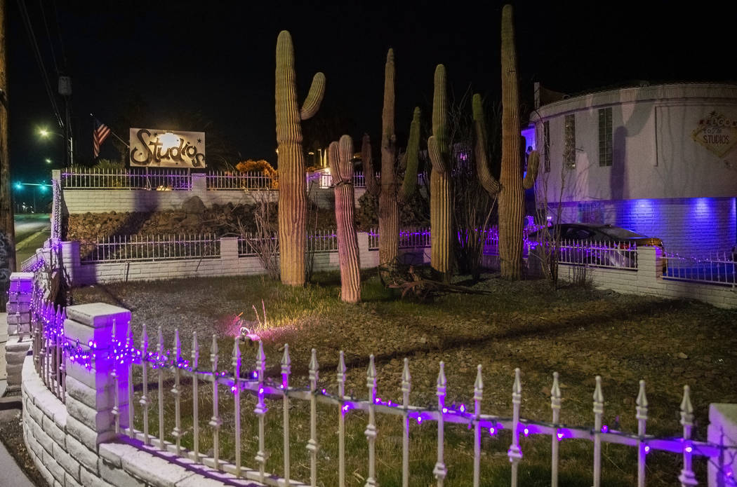 This Feb. 1, 2020, file photo shows the exterior of The Studios in Las Vegas. (Benjamin Hager/L ...