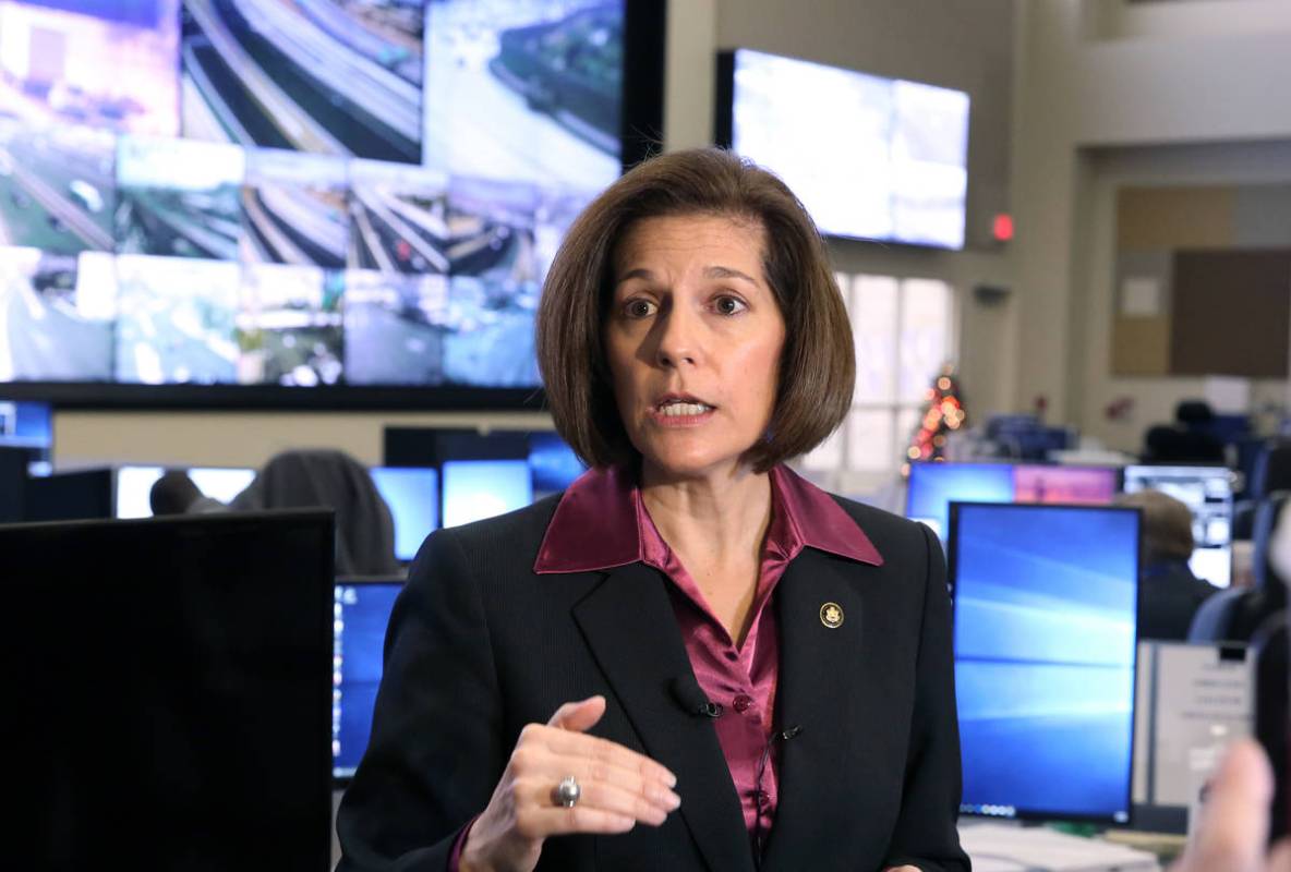 Sen. Catherine Cortez Masto. (Bizuayehu Tesfaye Las Vegas Review-Journal @bizutesfaye)