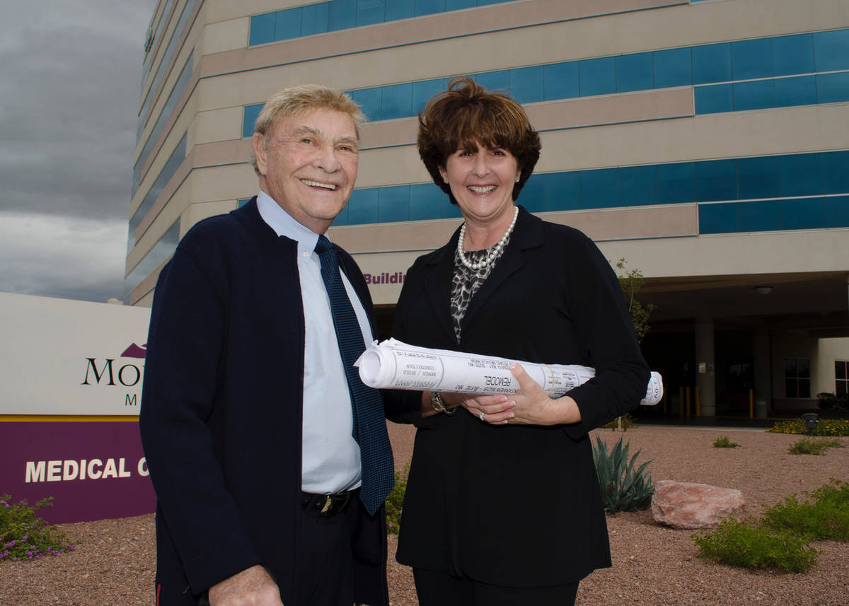 Las Vegas real estate developer Irwin Molasky and Carole Fisher, former president and CEO of Na ...