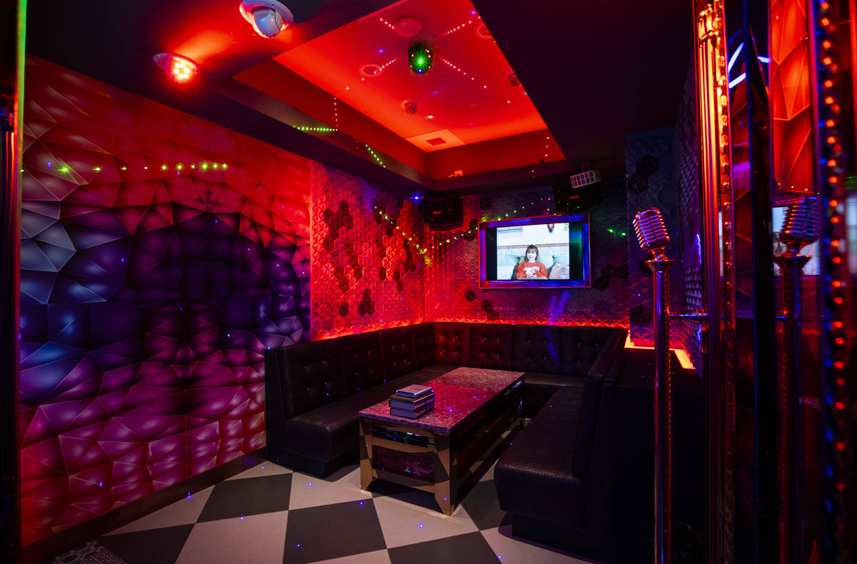 A room at Kamu Karaoke at the Grand Canal Shoppes at The Venetian in Las Vegas on Thursday, Jul ...