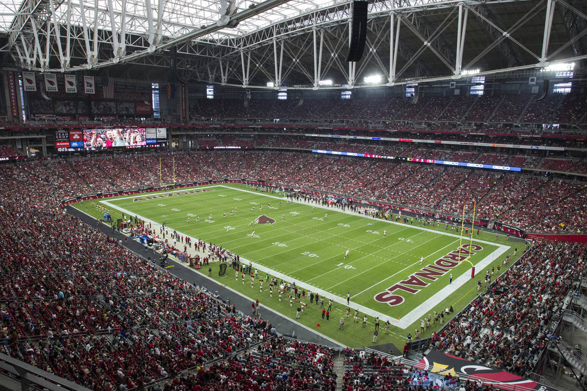 Arizona Cardinals play the San Francisco 49ers inside of State Farm Stadium during the first ha ...