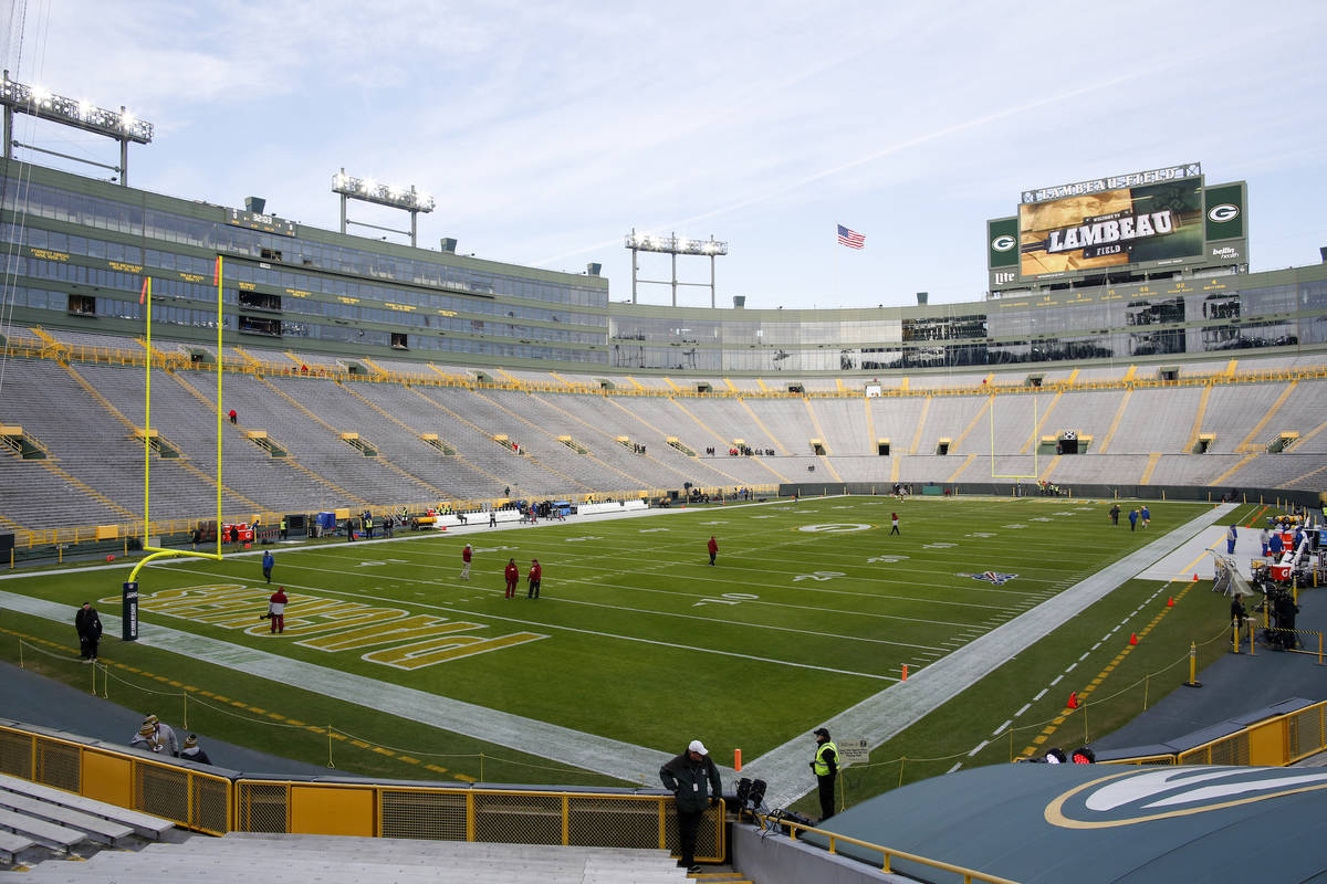 Lambeau Field is seen an NFL football game between the Green Bay Packers and the Washington Red ...