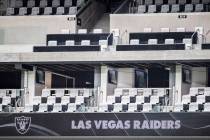The luxury suites at Allegiant Stadium on Friday, Aug. 21, 2020, in Las Vegas. (Benjamin Hager/ ...