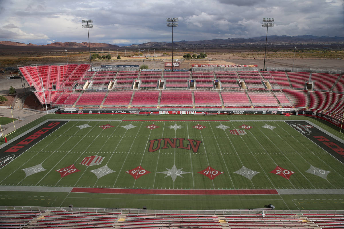 Sam Boyd Stadium in Las Vegas, Thursday, Nov. 21, 2019. (Erik Verduzco / Las Vegas Review-Journ ...