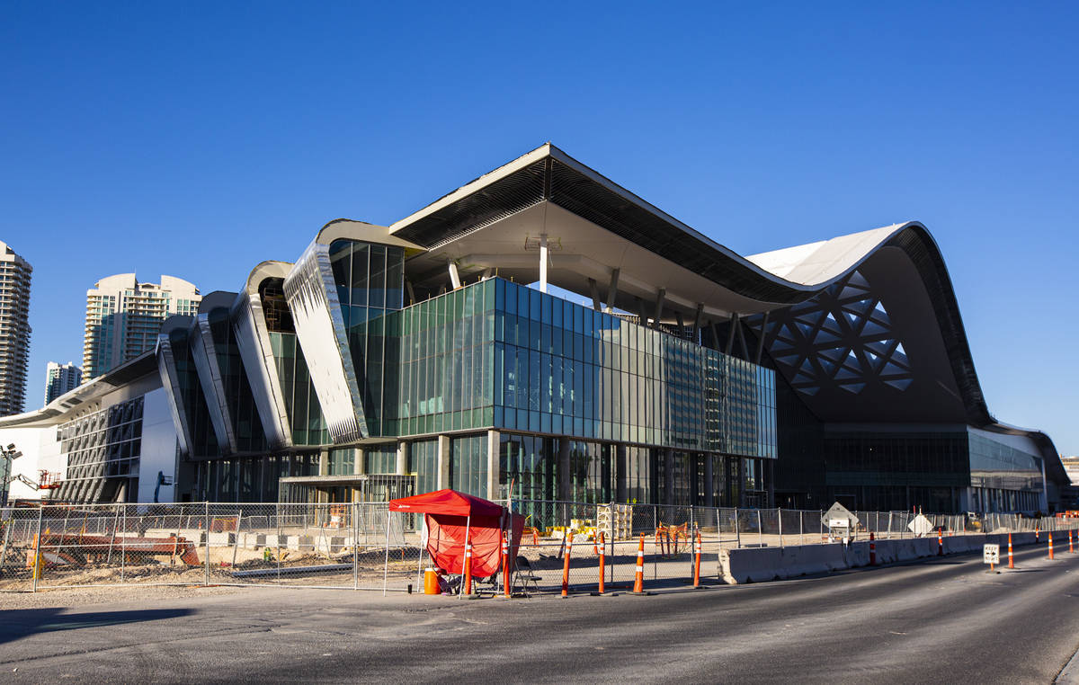 An exterior view of the Las Vegas Convention Center expansion in Las Vegas on Friday, July 31, ...
