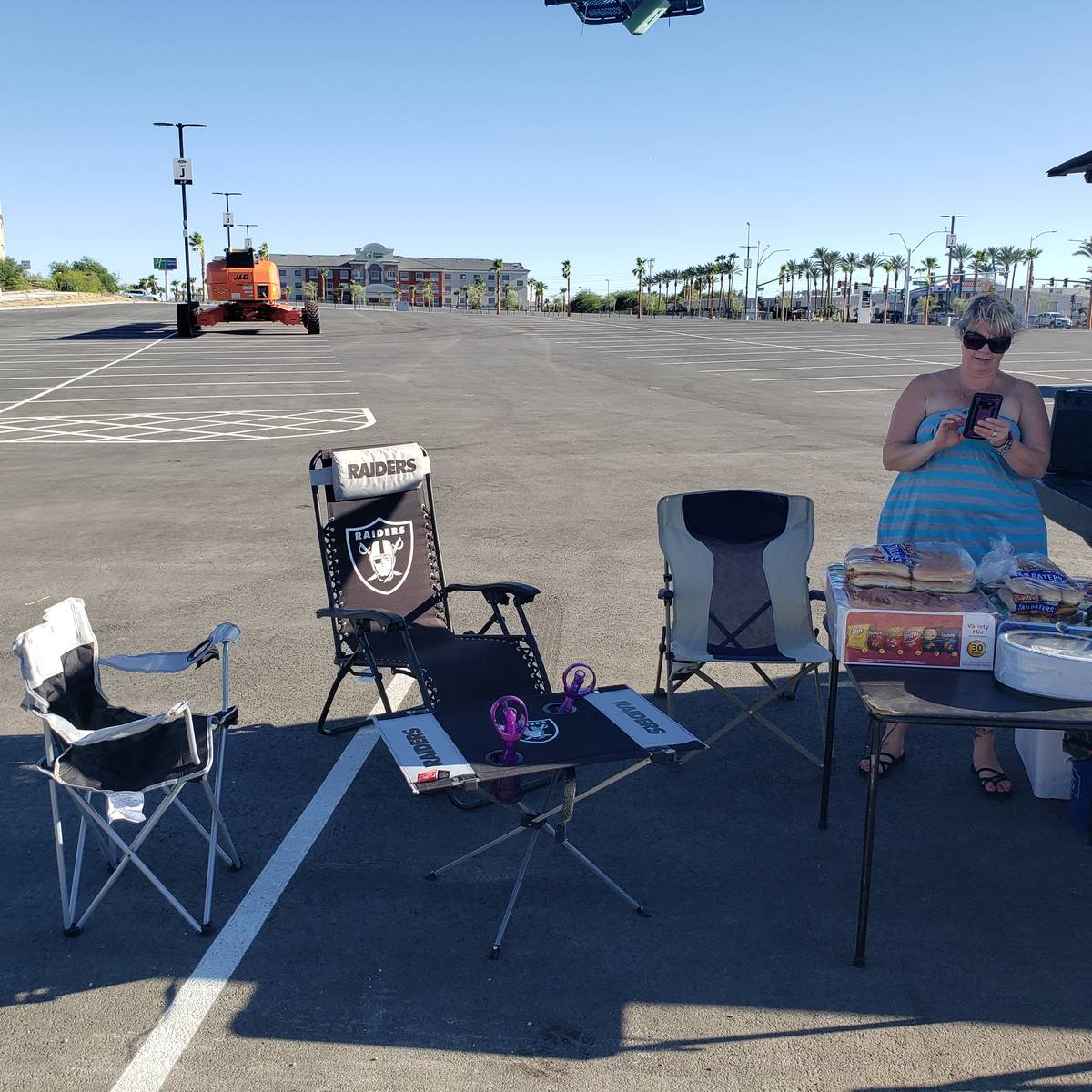 Tonie Silva and her husband Anthony Silva held the first tailgate at the recently completed All ...