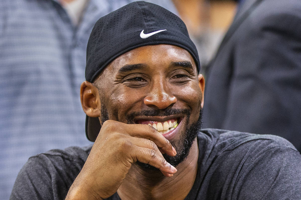 Former Los Angeles Laker Kobe Bryant is on hand to support his good friend Los Angeles Sparks h ...