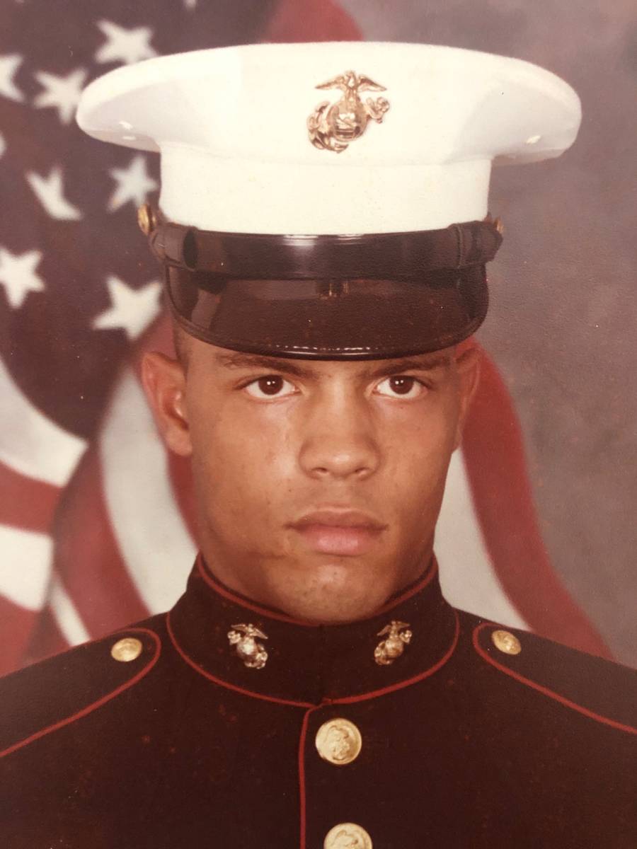 Timothy Hanson in 1984 before serving eight years in the Marines. (Tai Hanson)