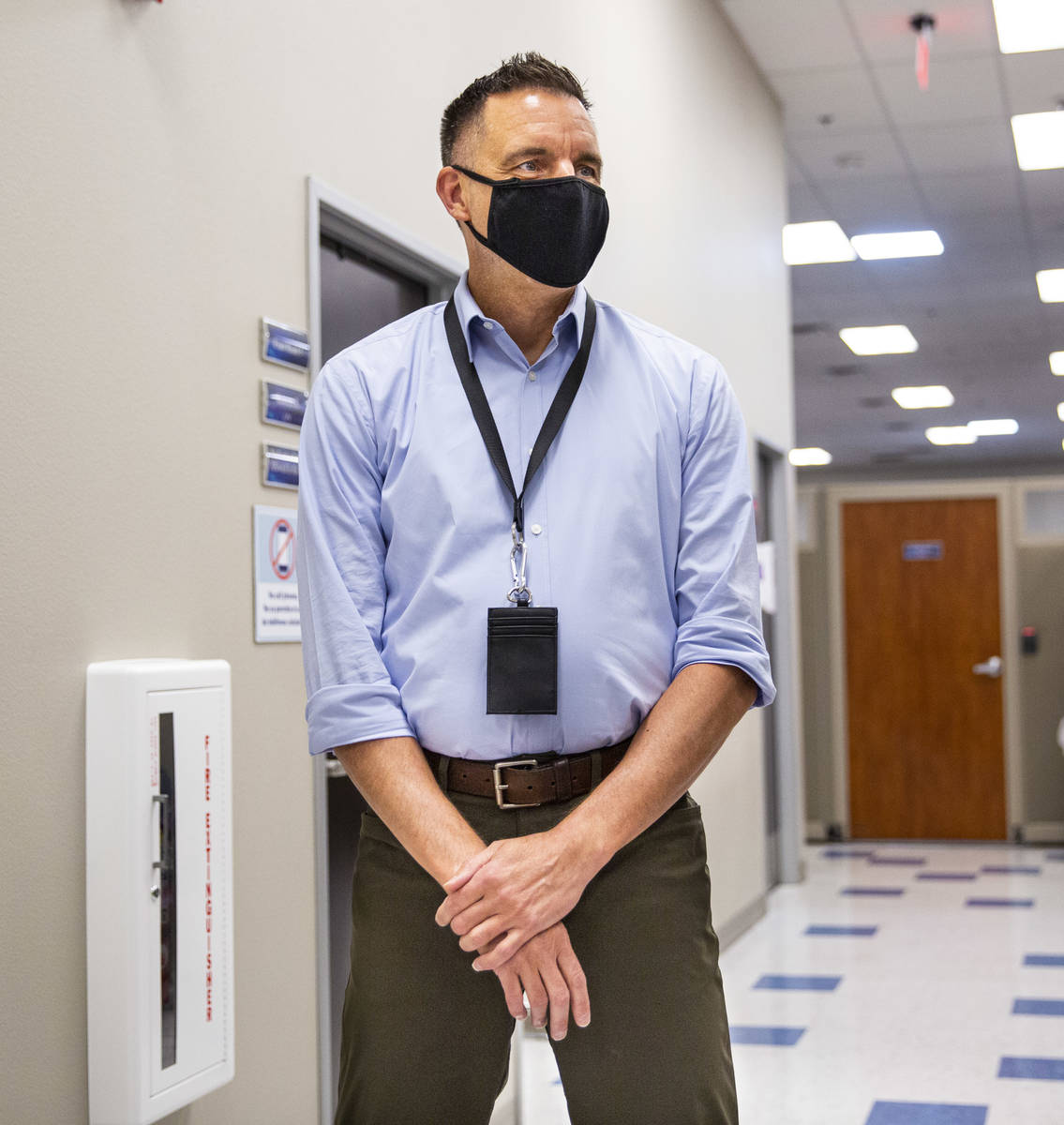 Dr. Cortland Lohff, acting chief medical officer at the Southern Nevada Health District, poses ...