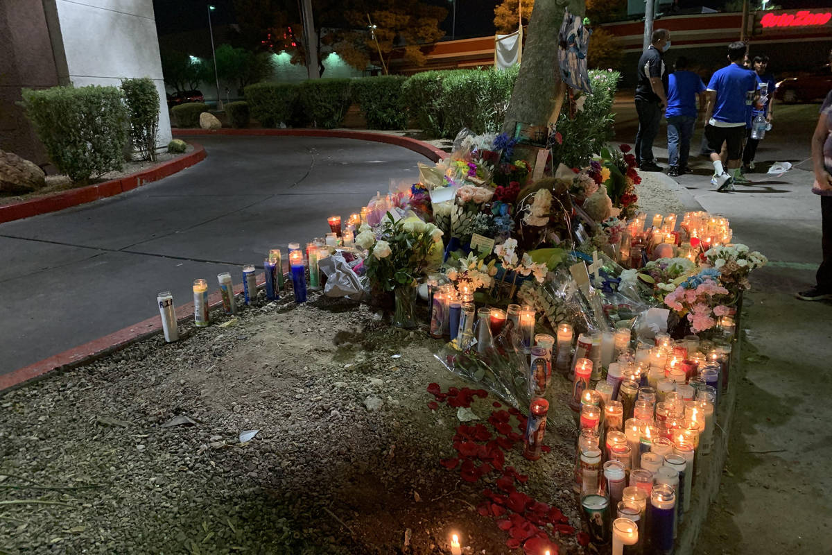 The smell of candles was clear from a block away during the vigil Friday night for Nelly Amaya- ...