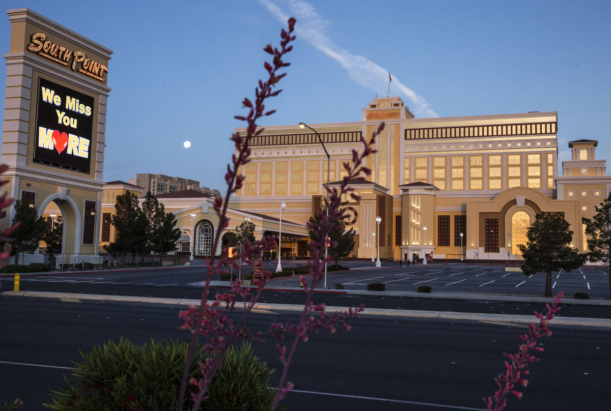 South Point hotel-casino photographed on Friday, May 8, 2020, in Las Vegas. (Bizuayehu Tesfaye/ ...