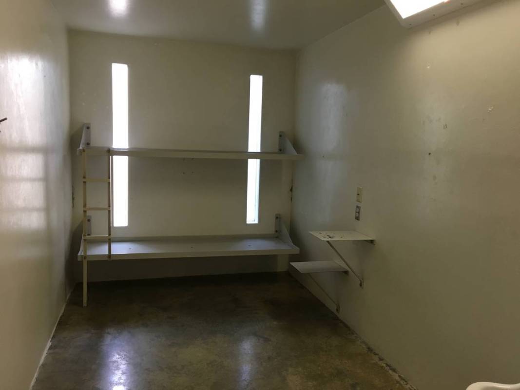 The inside of a "segregation" cell at Florence McClure Women's Correctional Center is pictured. ...