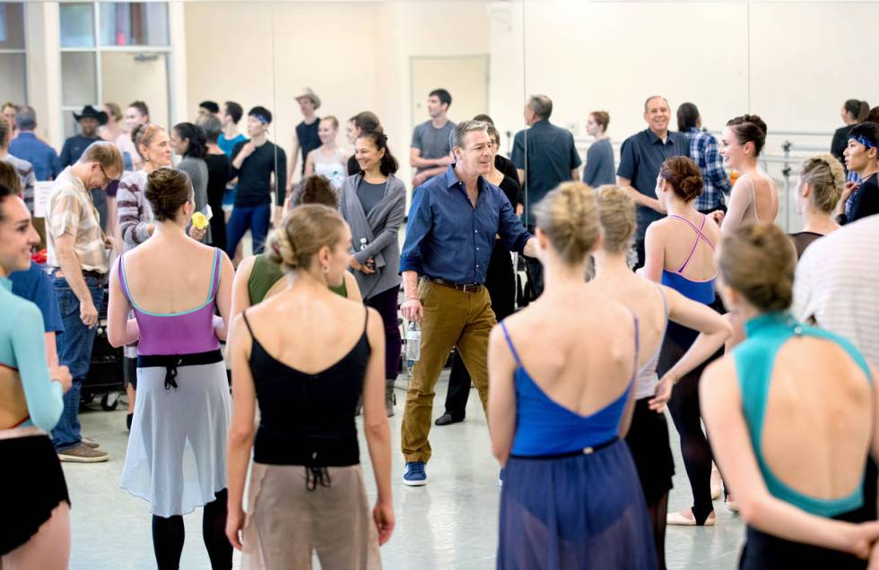 Nevada Ballet Theatre artistic director Roy Kaiser in rehearsal. (Virginia Trudeau)