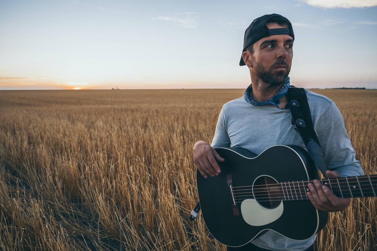 Las Vegas singer/songwriter Franky Perez is shown in a Kansas wheat field on his "Crossing the ...
