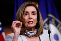 House Speaker Nancy Pelosi of Calif., speaks during a news conference on Capitol Hill in Washin ...