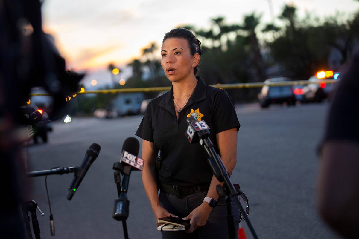 Capt. Yasenia Yatomi gives a press briefing about an officer involved shooting in the 2800 bloc ...