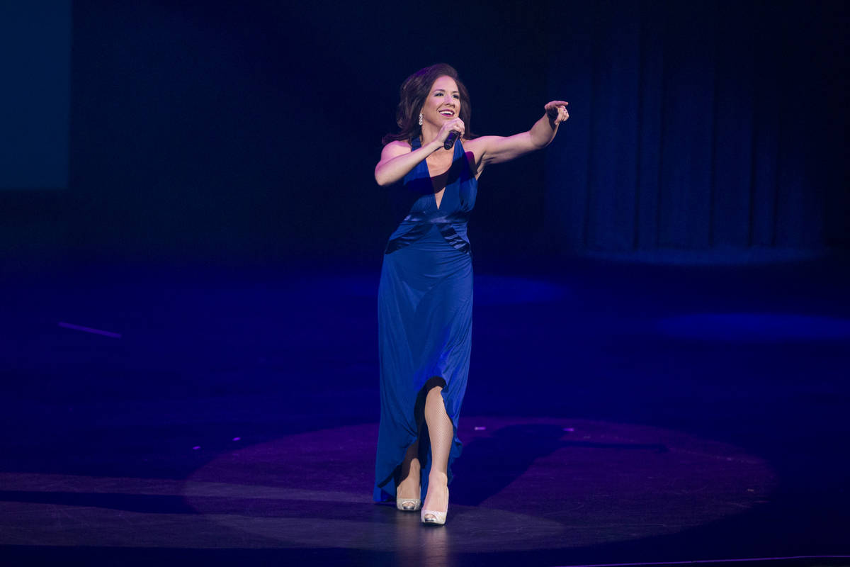 Cian Coey performs during the annual Best of Nevada Preps Awards at the Venetian hotel-casino o ...