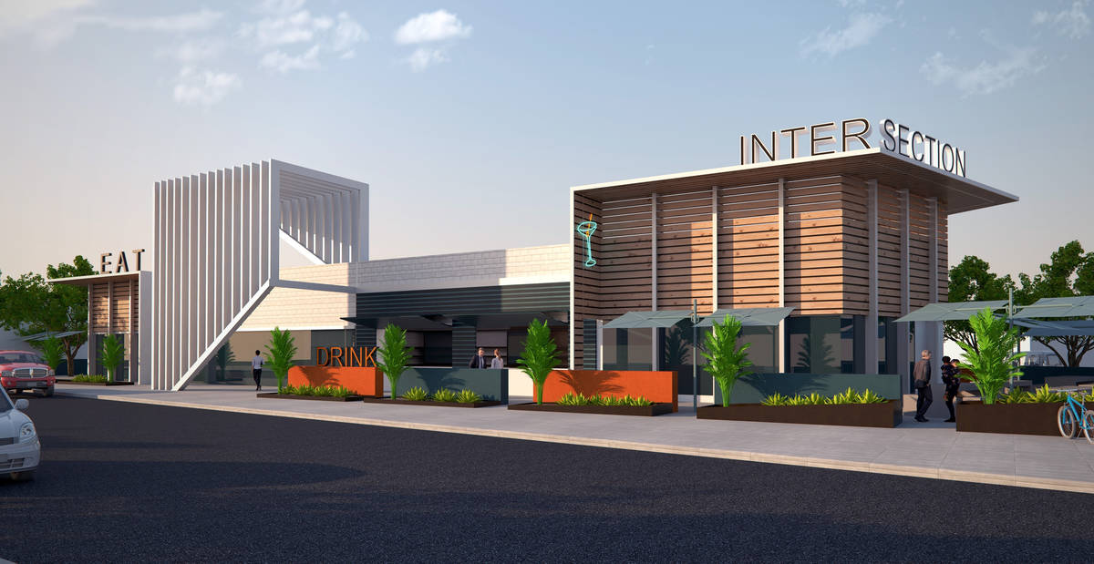 A rendering of the Intersection in downtown Las Vegas (Colliers International | Las Vegas)
