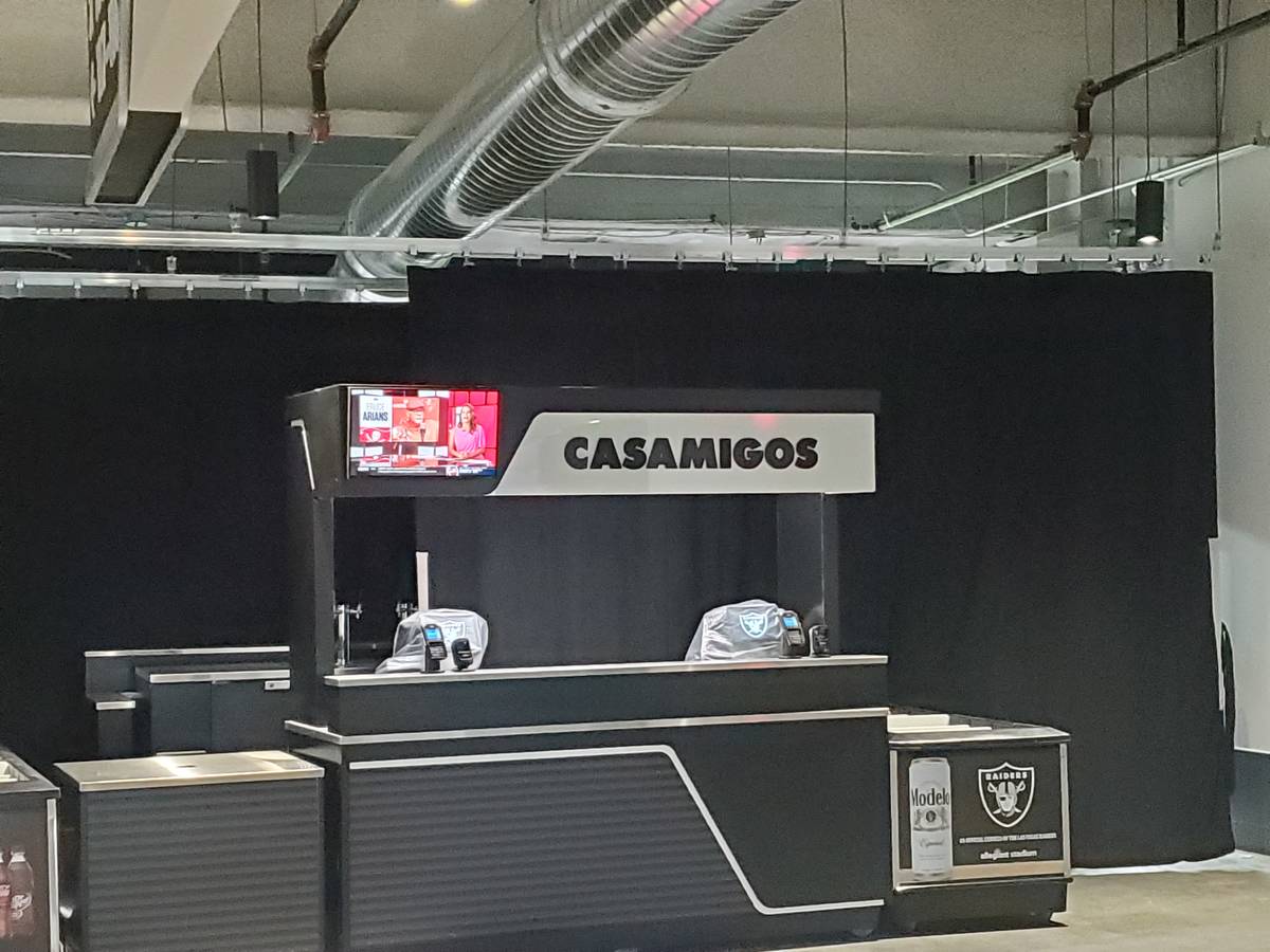 Casamigos inside Allegiant Stadium. (Las Vegas Review-Journal)