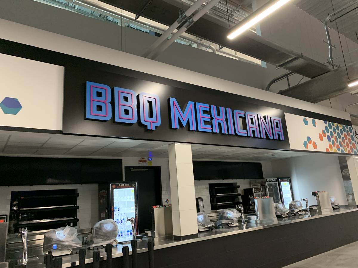 BBQ Mexicana inside Allegiant Stadium. (Las Vegas Review-Journal)