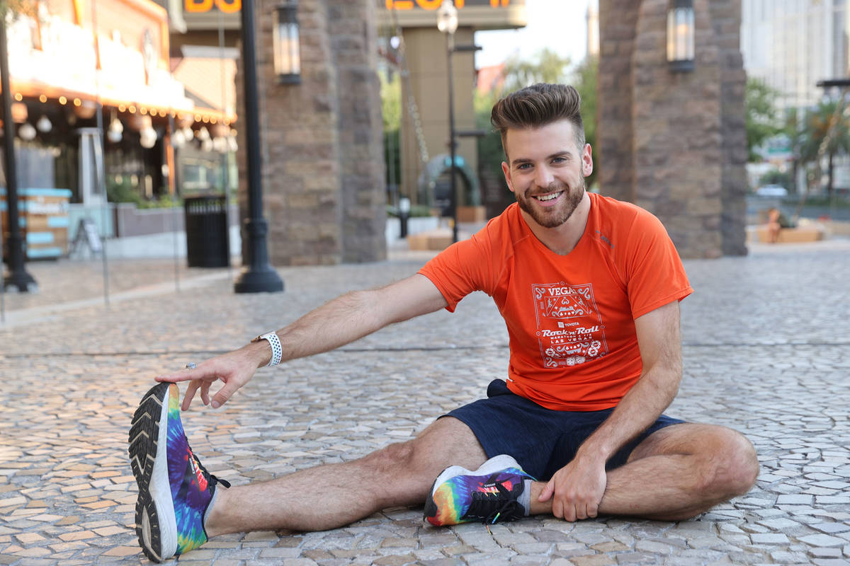 Las Vegan Ryan Romero, 26, on the Strip near Tropicana Avenue in Las Vegas Friday, Aug. 28, 202 ...