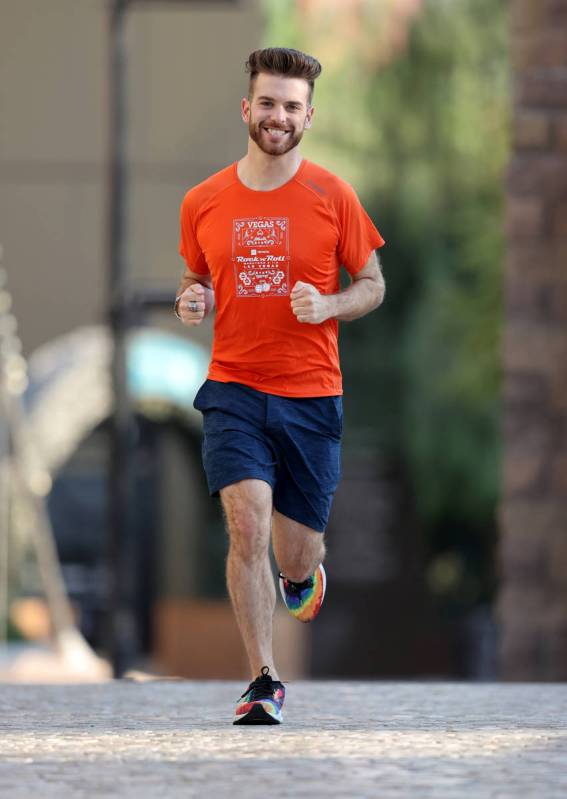 Las Vegan Ryan Romero, 26, on the Strip near Tropicana Avenue in Las Vegas Friday, Aug. 28, 202 ...