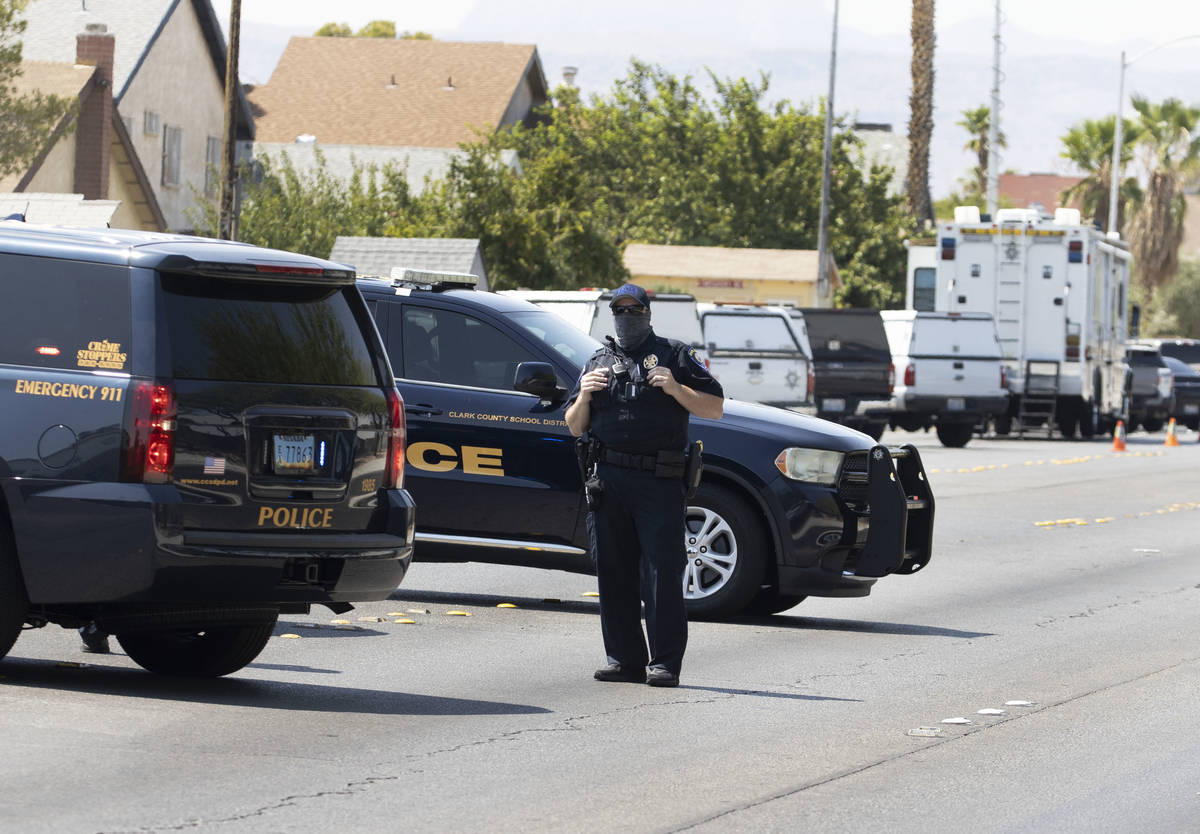 The Metropolitan Police Department investigate after a person was barricaded in a home on the 7 ...