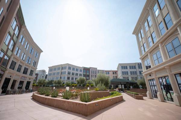 The Gramercy, a mixed-use complex in the southwest Las Vegas Valley is seen on Thursday, Aug. 2 ...