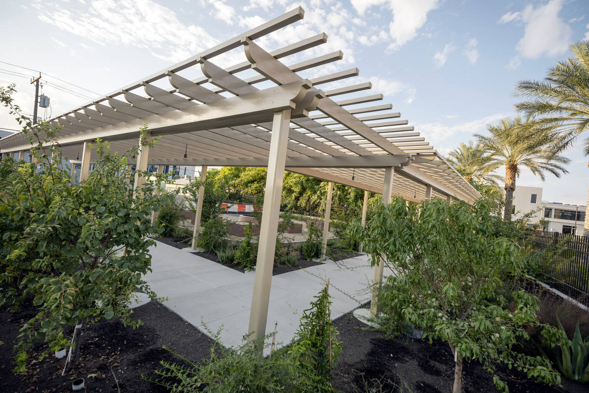 The North Healing Garden is seen next to the Las Vegas Healing Garden, in Las Vegas on Saturday ...