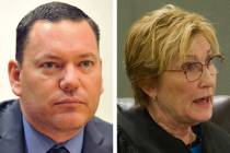 Family Court Judge William Potter, left, and District Judge Kerry Earley are facing charges fro ...