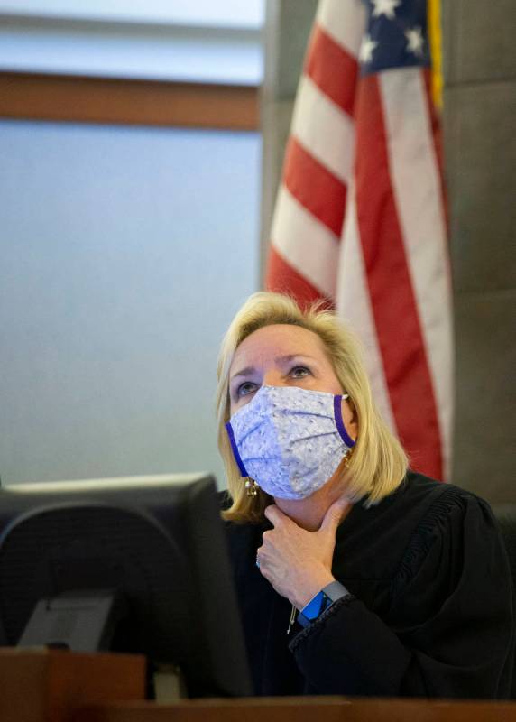 Judge Ann Zimmerman listens to testimony during a preliminary hearing for Adolfo Orozco and Mal ...