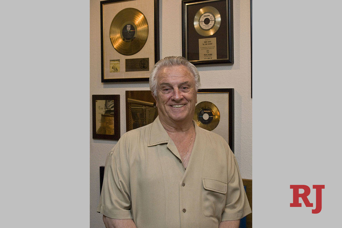 Former Four Seasons member Tommy Devito poses in his home in Las Vegas, Friday, May 29, 2009.