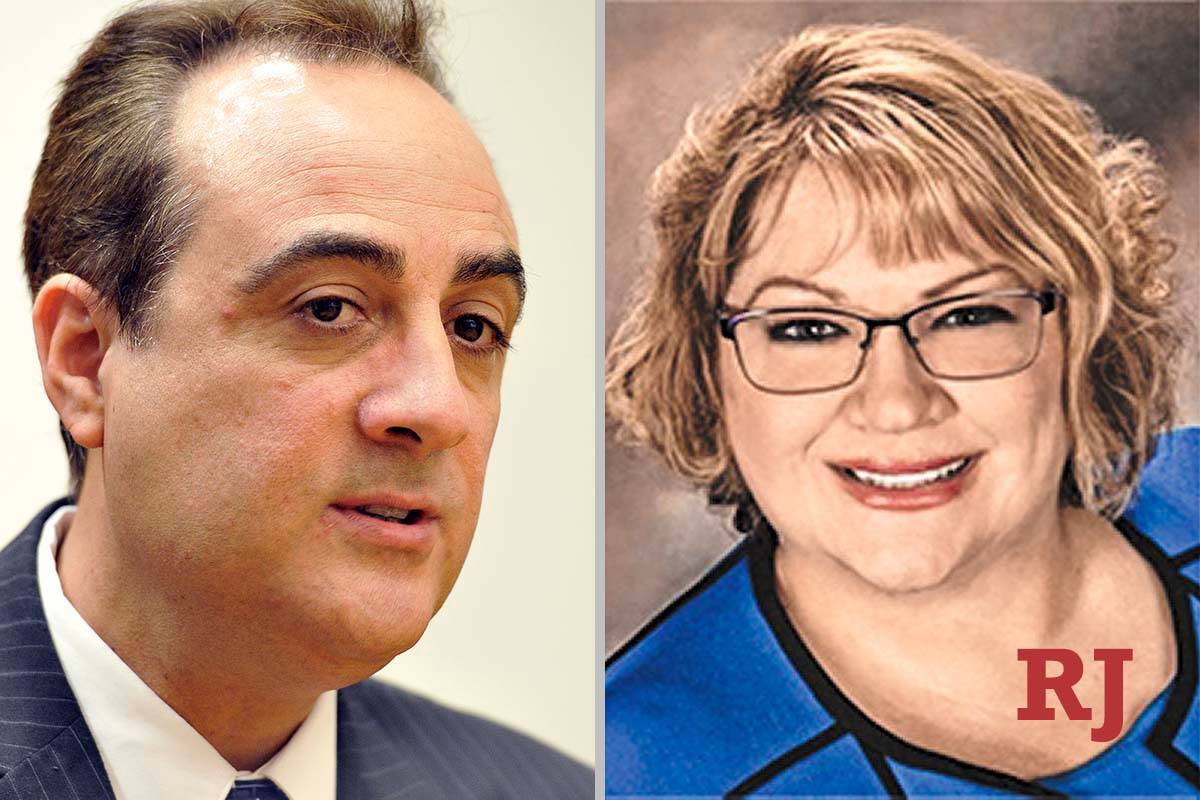 Bill Gonzalez and Dawn Throne, candidates for Family Court Dept. U (Las Vegas Review-Journ ...