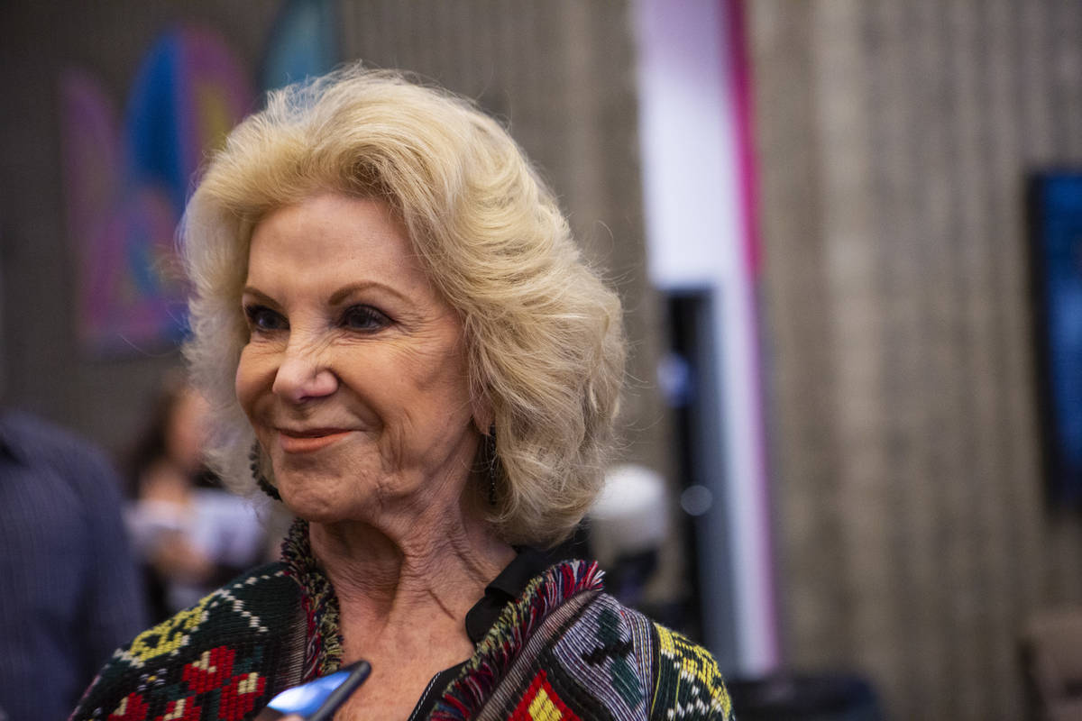 This Feb. 18, 2020, file photo shows Elaine Wynn before a screening of "A Fine Line" at the Jud ...