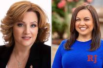 Cherlyn Arrington, left, and Elaine Marzola, candidates for Nevada Assembly District ...