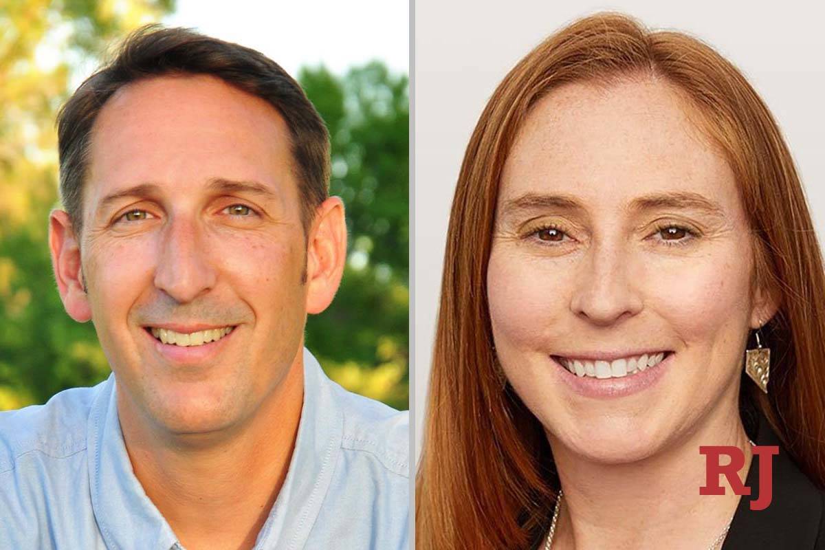 Scott Hammond and Liz Becker, candidates for Nevada Senate District 18 (Facebook)