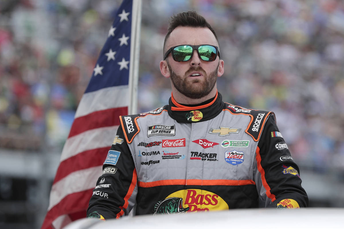 Austin Dillon takes a parade lap in front of fans before the NASCAR Daytona 500 auto race at Da ...