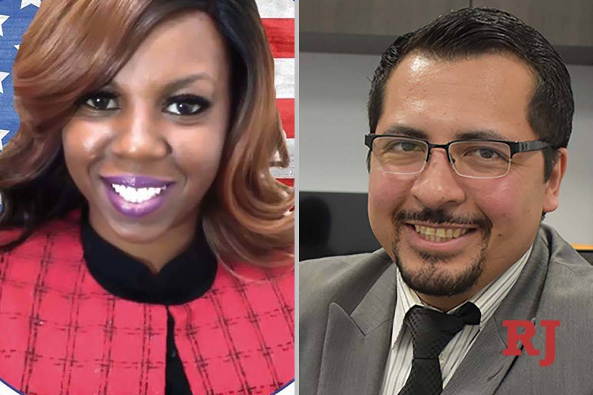 Natasha Bousley and Edgar Flores, candidates for Nevada Assembly District 28 (Facebook/El ...