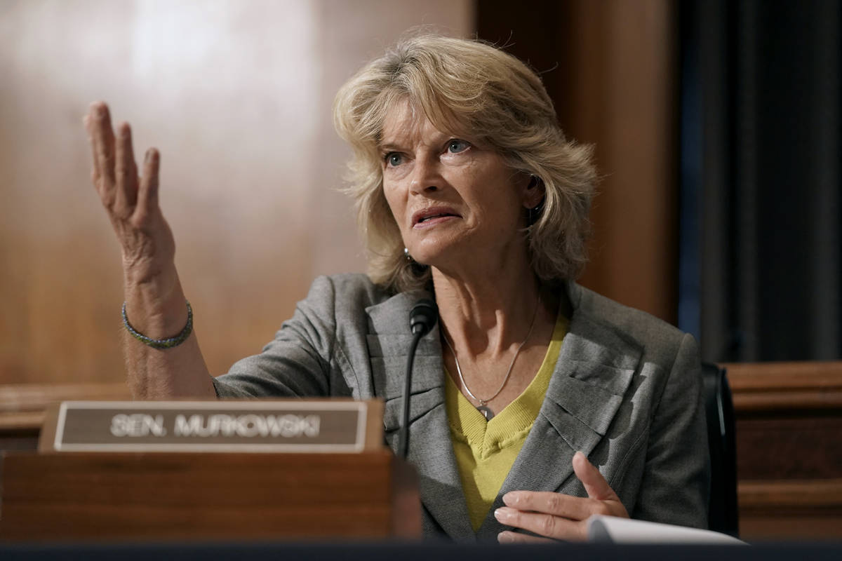 Sen. Lisa Murkowski, R-Alaska, speaks during a Senate Health, Education, Labor and Pensions Com ...