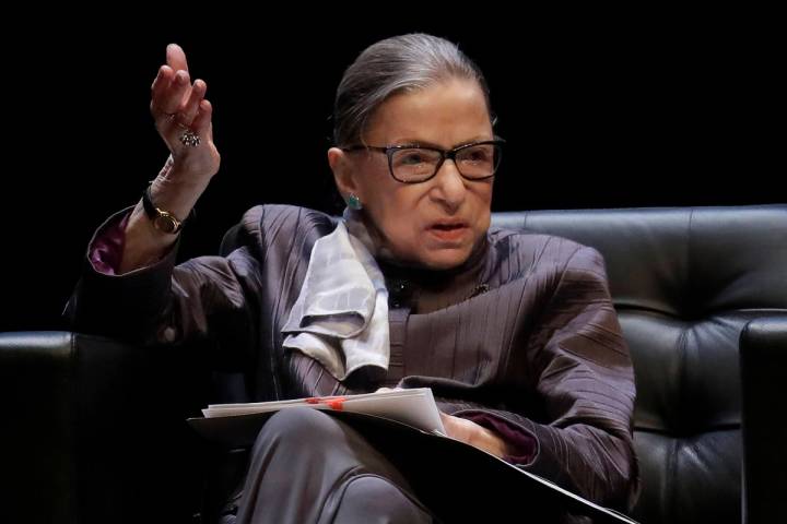 Justice Ruth Bader Ginsburg. (AP Photo/Jeff Chiu, File)