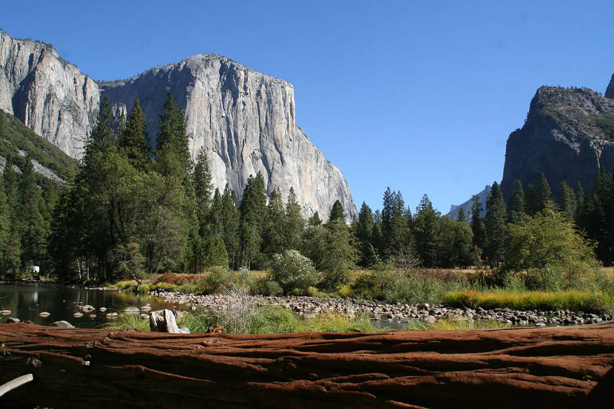 El Capitan is a 3,000 foot high granite monolith that is extremely popular with climbers. (Debo ...