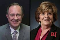 Richard McArthur and Connie Munk, candidates for Nevada Assembly District 4 (Las Vegas Review-J ...