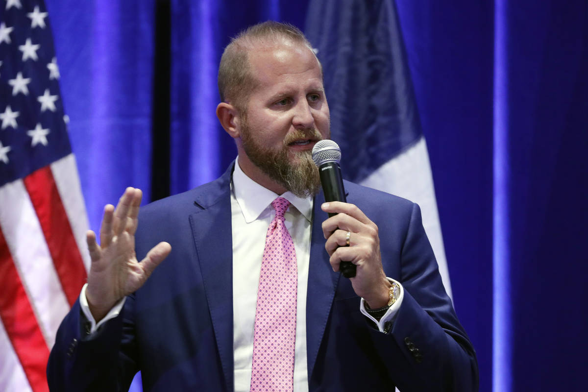 FILE - In this Tuesday, Oct. 15, 2019, file photo, Brad Parscale, then-campaign manager to Pres ...