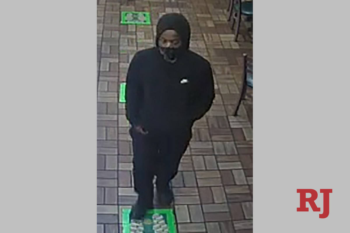 One of the three suspects wanted in a string of southeast Las Vegas Valley armed robberies are ...