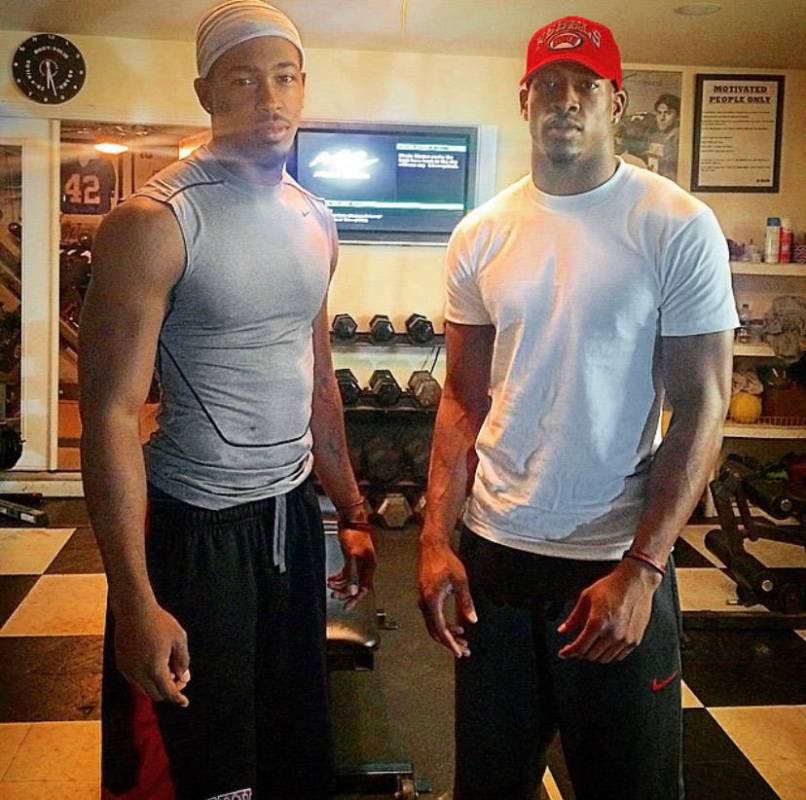 Kenny Keys poses for a photo with his brother, Kendal. Keys died by suicide in July of 2018 and ...