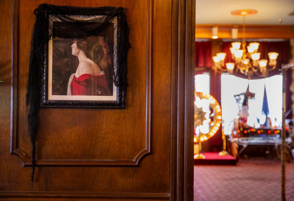 A portrait of "The Lady in Red" hangs in the sitting room of the Mizpah Hotel in Tono ...