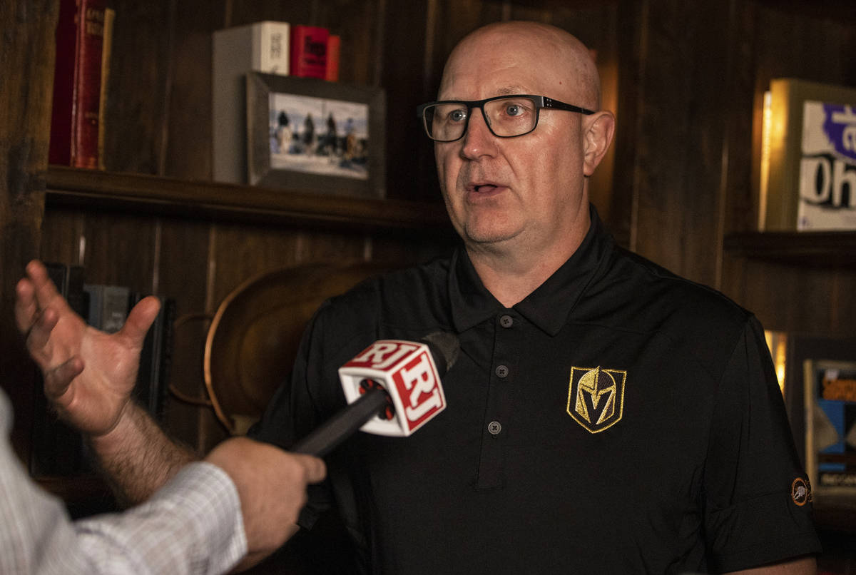 Golden Knights assistant director of player personnel Bob Lowes discusses Vegas' second through ...