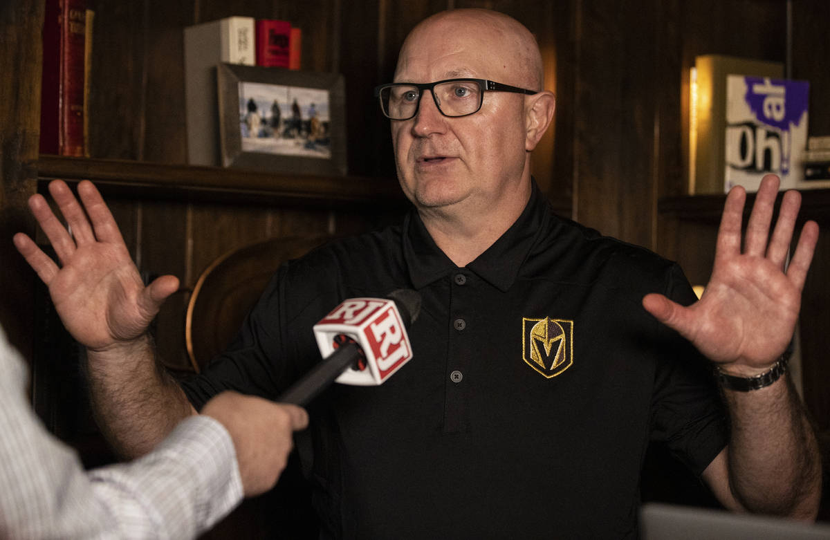 Golden Knights assistant director of player personnel Bob Lowes discusses Vegas' second through ...