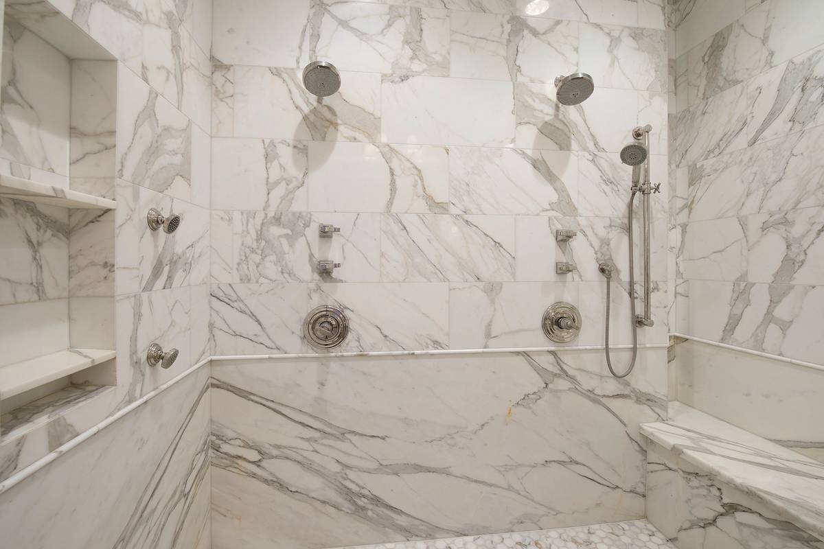The shower in the master bath. (Synergy Sotheby’s International Realty)